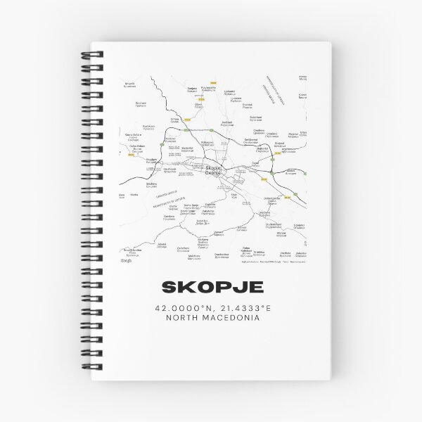 Item preview, Skopje North Macedonia Minimalist City Map Art Print designed and sold by RM-Journey.