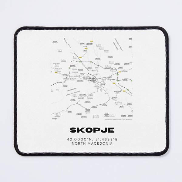 Item preview, Skopje North Macedonia Minimalist City Map Art Print designed and sold by RM-Journey.