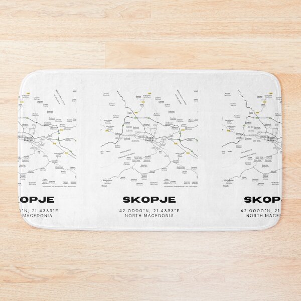 Item preview, Skopje North Macedonia Minimalist City Map Art Print designed and sold by RM-Journey.