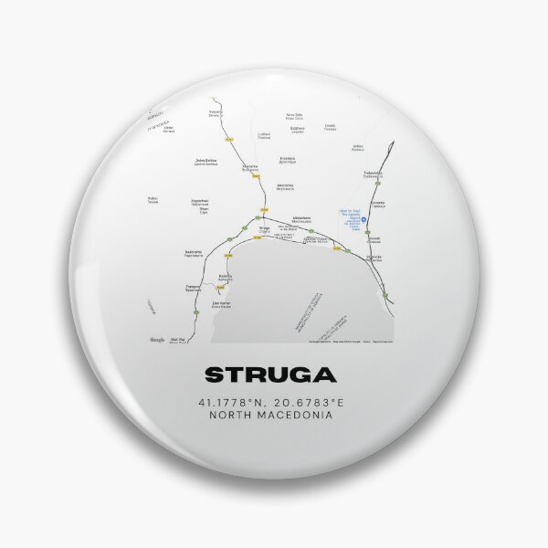 Item preview, Struga North Macedonia Minimalist City Map Art Print designed and sold by RM-Journey.