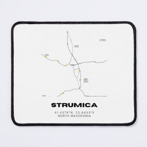 Item preview, Strumica North Macedonia Minimalist City Map Art Print designed and sold by RM-Journey.