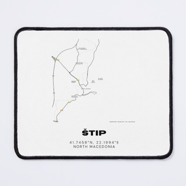Item preview, Štip North Macedonia Minimalist City Map Art Print designed and sold by RM-Journey.