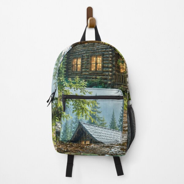 Item preview, Forest Cabin After the Rain | Peaceful Woodland Retreat | Cinematic Nature Landscape designed and sold by Inkmatic Studio.