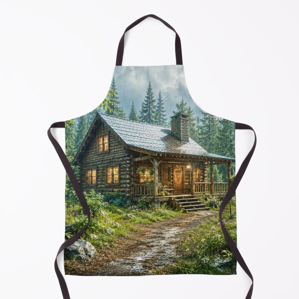 Item preview, Forest Cabin After the Rain | Peaceful Woodland Retreat | Cinematic Nature Landscape designed and sold by Inkmatic Studio.