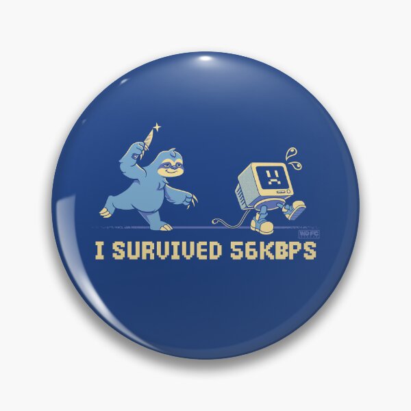 Item preview, I Survived 56 kbps designed and sold by World Domination For Cats ®.