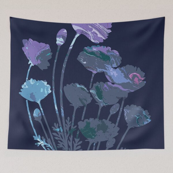 Item preview, Galaxy Bloom Floral Stencil Art designed and sold by GAP90.