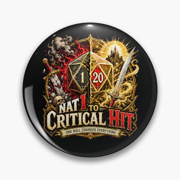 Item preview, Nat 1 to Critical Hit One Roll Changes Everything Fantasy RPG Design designed and sold by extrisiceye.