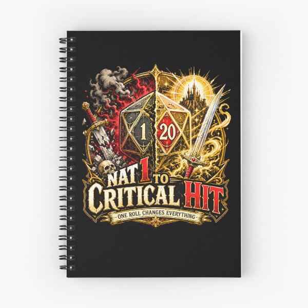 Item preview, Nat 1 to Critical Hit One Roll Changes Everything Fantasy RPG Design designed and sold by extrisiceye.