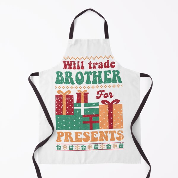 Item preview, Will Trade Brother for Presents Funny Holiday Christmas Long Sleeve T-Shirt designed and sold by Voila-creative.