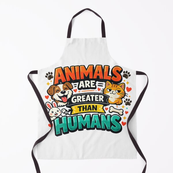 Item preview, Women's Animals are Greater Than Humans pet Lovers V-Neck T-Shirt designed and sold by ‘Nothing Scares Me’ Store.