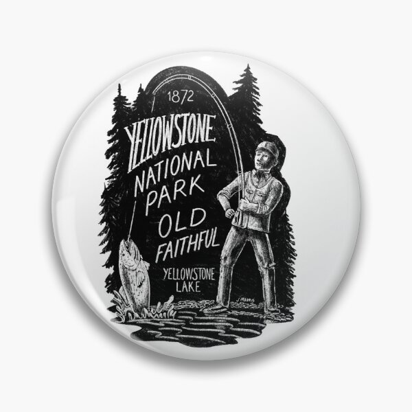 Item preview, Yellowstone National Park Fisherman  designed and sold by John Morris Illustration.