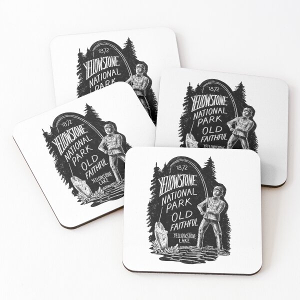 Item preview, Yellowstone National Park Fisherman  designed and sold by John Morris Illustration.