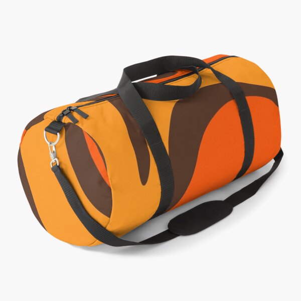 Item preview, Retro Abstract Smooth Contours Pattern in 70s Orange and Brown designed and sold by kierkegaard.