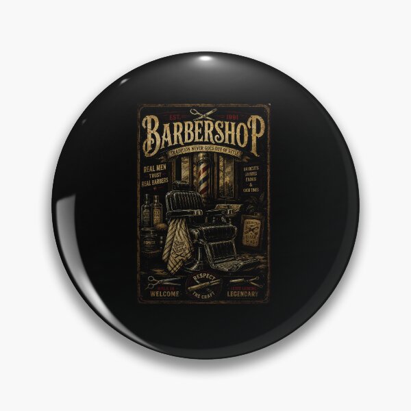 Item preview, Vintage Barbershop Chair Poster With Classic Grooming Heritage designed and sold by Modaozushi216.