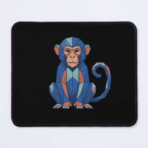 Item preview, Symmetrical Blue Ape – Sacred Geometry Sticker for Technology Fans designed and sold by bsbd-action.
