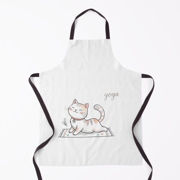 Item preview, Cute Calico Cat Doing Cobra Yoga Pose Illustration designed and sold by TaiwanMemory.