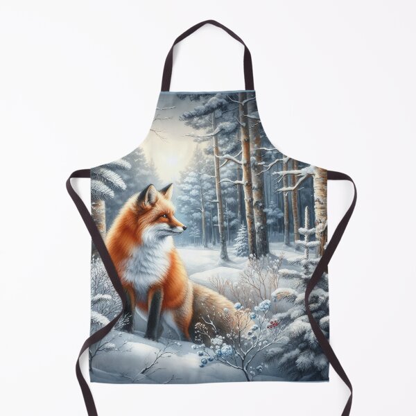 Item preview, Red Fox in a Winter Forest designed and sold by SalonOfArt.