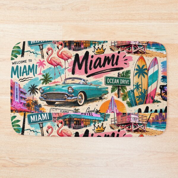 Item preview, Great Miami Beach Tropical Sunset Pattern designed and sold by piketo.