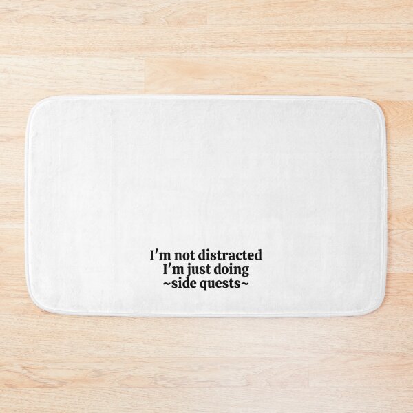 Item preview, I'm not distracted, I'm just doing side quests. Sticker designed and sold by rebel-store21.