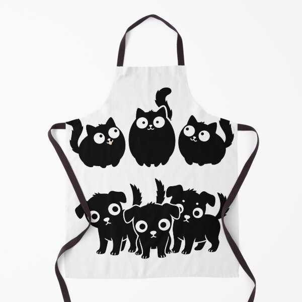 Item preview, Cute Cats and Dogs Sticker Pack - Kawaii Chibi Black Puppies and Kittens Silhouette Sheet Minimalist Monochrome Pet Nursery Wall Art designed and sold by BestChoiceService.