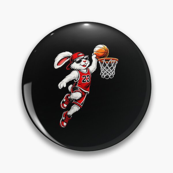 Item preview, Funny Basketball Bunny Dunking Rabbit Easter Sports Cartoon designed and sold by allistermariam.