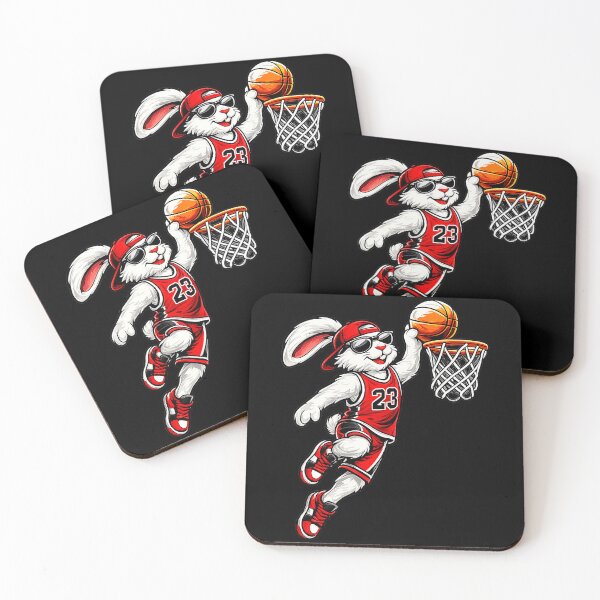 Item preview, Funny Basketball Bunny Dunking Rabbit Easter Sports Cartoon designed and sold by allistermariam.