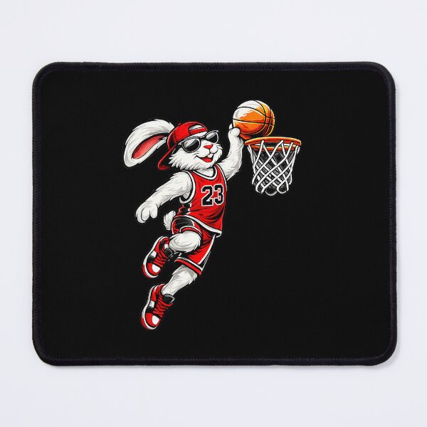 Item preview, Funny Basketball Bunny Dunking Rabbit Easter Sports Cartoon designed and sold by allistermariam.
