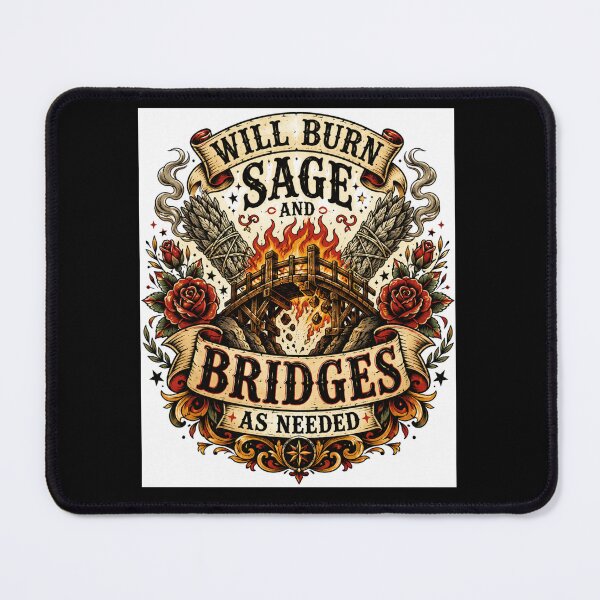 Item preview, Will Burn Sage And Bridges As Needed Vintage Witchy designed and sold by XYZ Studio.