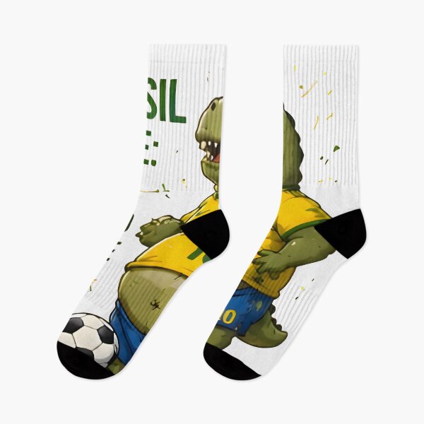 Item preview,  Funny Dinosaur Brazil Soccer Fan Joga Bonito Humor Gift designed and sold by PreeCha Art & Co..