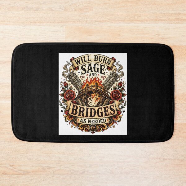 Item preview, Will Burn Sage And Bridges As Needed Vintage Witchy designed and sold by XYZ Studio.