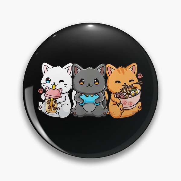 Item preview, Cute Gaming Cats With Boba Tea and Ramen Night designed and sold by FGTV2021.