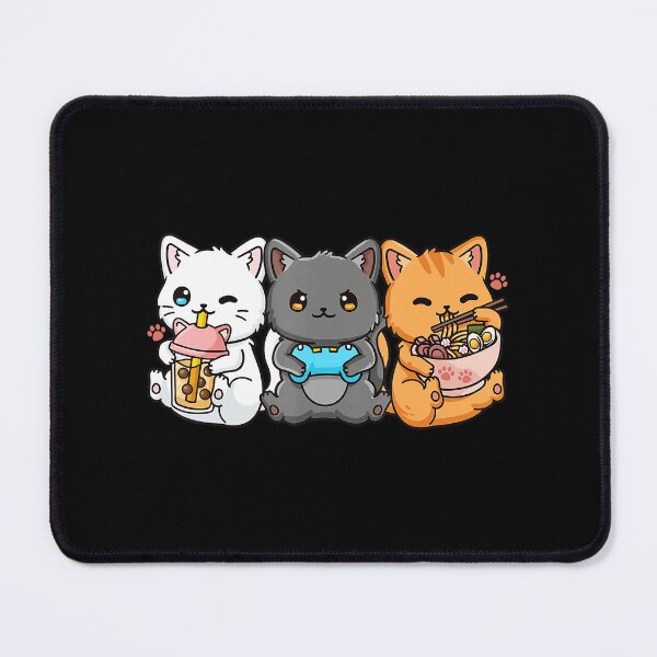 Item preview, Cute Gaming Cats With Boba Tea and Ramen Night designed and sold by FGTV2021.