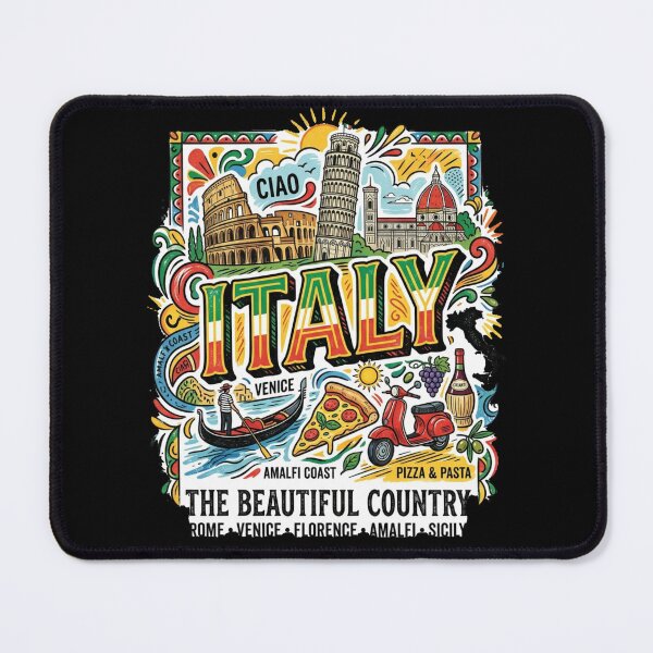 Item preview, Italy Travel Poster Vintage Style Illustration designed and sold by RoyalDeluxGo.