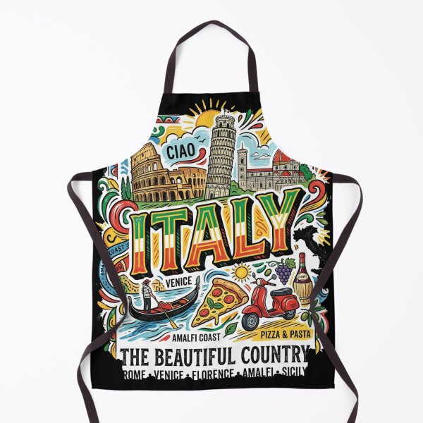 Item preview, Italy Travel Poster Vintage Style Illustration designed and sold by RoyalDeluxGo.