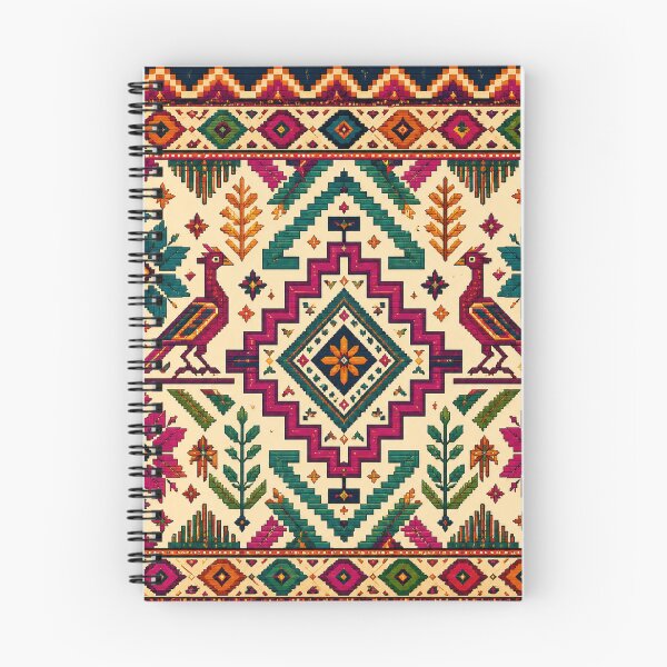 Item preview, Patrón textil de arte popular zapoteco de Oaxaca designed and sold by Myra365Art.