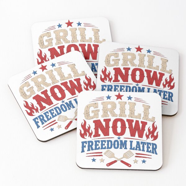 Item preview, Grill Now Freedom Later Patriotic BBQ 4th of July  designed and sold by DesignbyAACreations .
