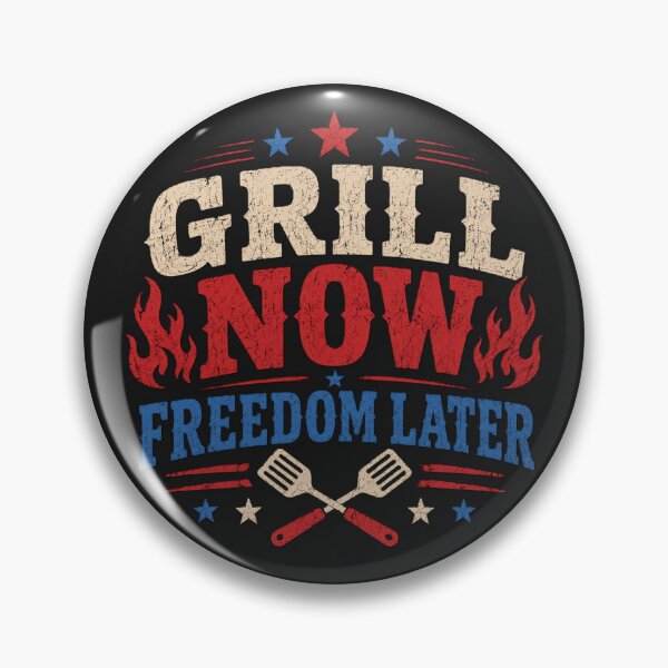 Item preview, Grill Now Freedom Later Patriotic BBQ 4th of July  designed and sold by DesignbyAACreations .