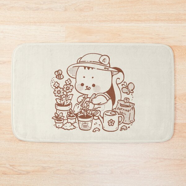 Item preview, Cute Gardening Squirrel Illustration designed and sold by ToonToos.