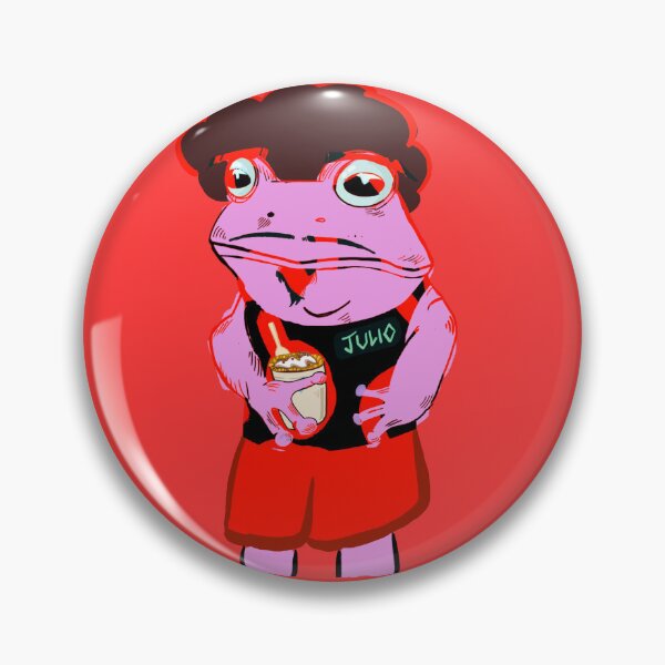 Item preview, Frog named julio designed and sold by Mestiza Bruja Studio.