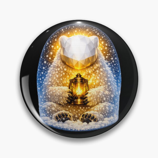 Item preview, Crystal Bear — Polar Bear Lantern Winter Surreal Fantasy Art designed and sold by ArtoryWorks.