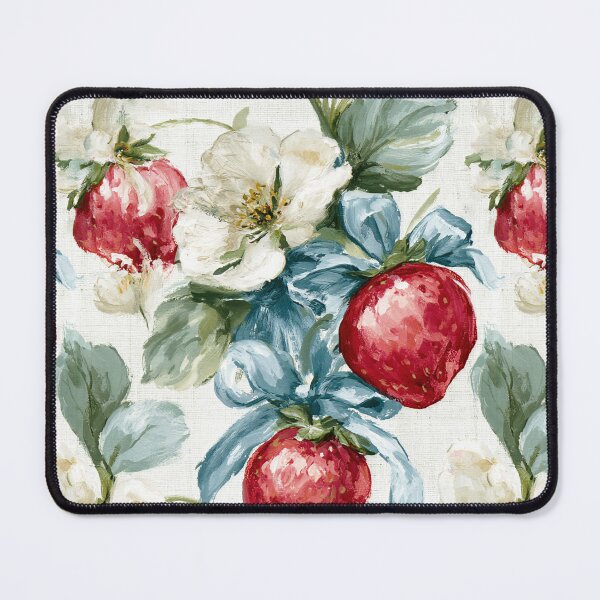 Item preview, Strawberry Floral Oil Painting Pattern Housewarming Gift designed and sold by Vibrantdream.