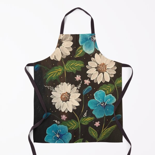 Item preview, Teal and White Botanical Floral Garden designed and sold by ArtistsAtticWI.