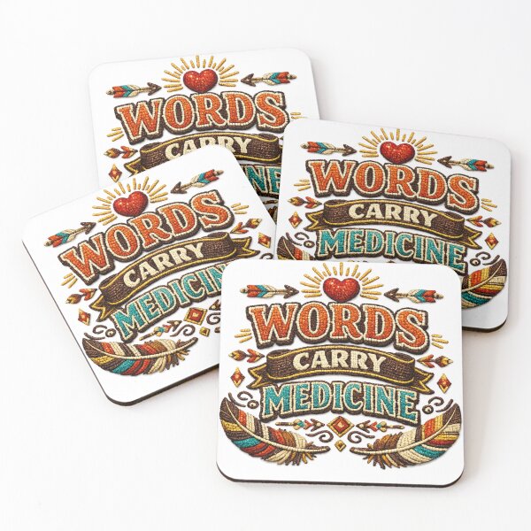 Item preview, Words Carry Medicine Sacred Heart Design designed and sold by Dresut.