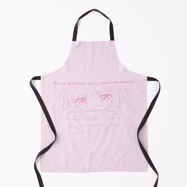 Item preview, Not an Aesthetic It's a Coping Mechanism — Anime Gamer Girl Pink Quote | Kawaii Mental Health Humor designed and sold by ArtofDari.
