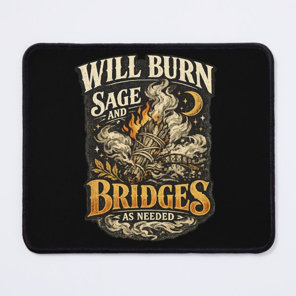Item preview, Will Burn Sage And Bridges As Needed Vintage Witchy designed and sold by XYZ Studio.
