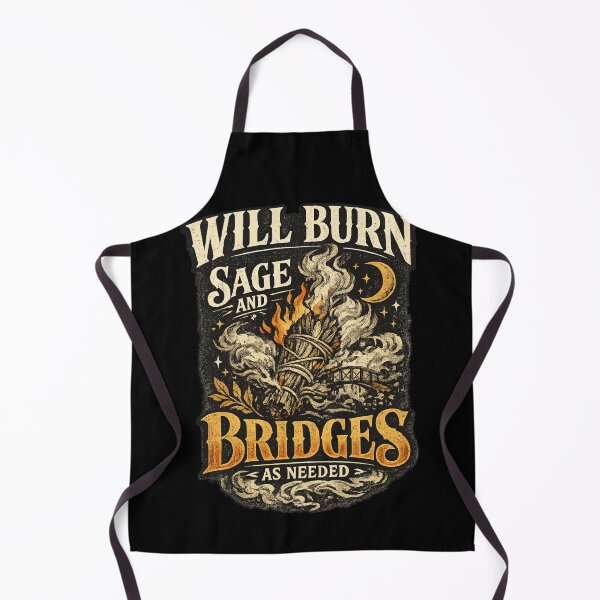 Item preview, Will Burn Sage And Bridges As Needed Vintage Witchy designed and sold by XYZ Studio.