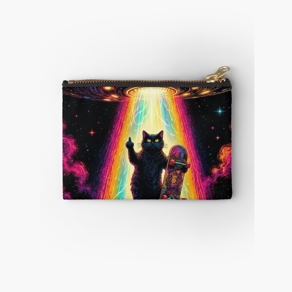 Item preview, Pepper’s Last Ride: Alien Abduction Skater Cat designed and sold by Pepper & Co..