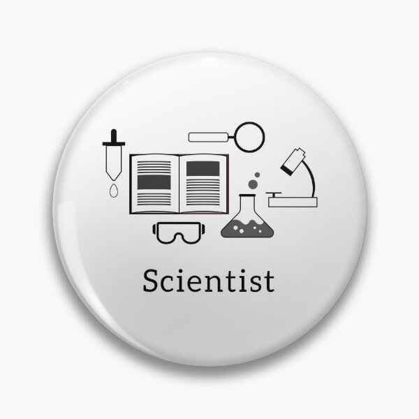 Item preview, Scientist Icons Black and White designed and sold by MariOyama.