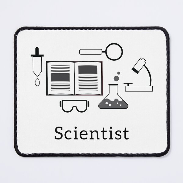 Item preview, Scientist Icons Black and White designed and sold by MariOyama.