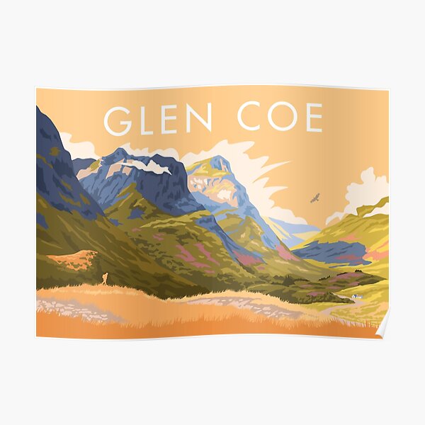 Glen Coe Scotland Poster